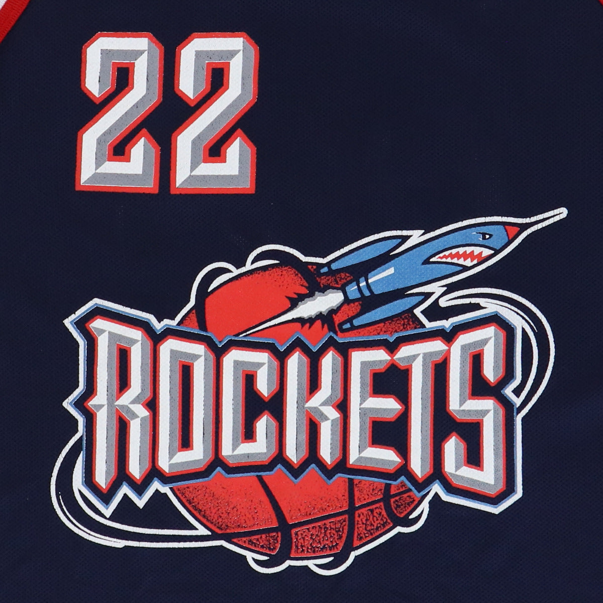 1990s Clyde Drexler Houston Rockets NBA Basketball Jersey