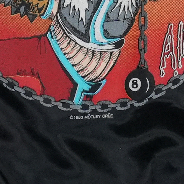1985 Motley Crue Allister Fiend Satin Jacket