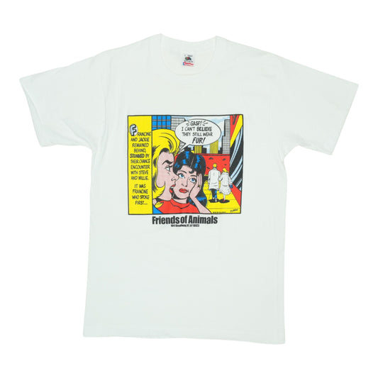 1990 Friends Of Animals Comic Shirt