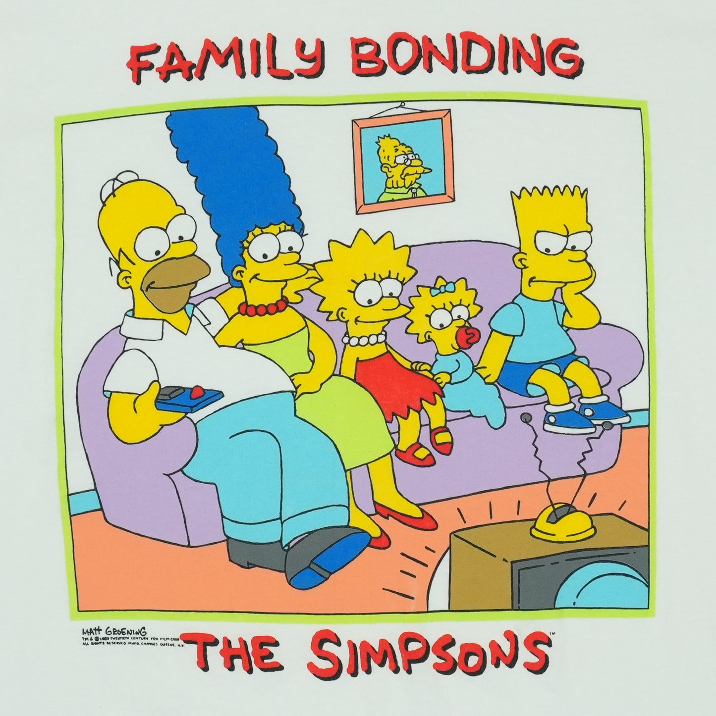 1989 The Simpsons Family Bonding Shirt