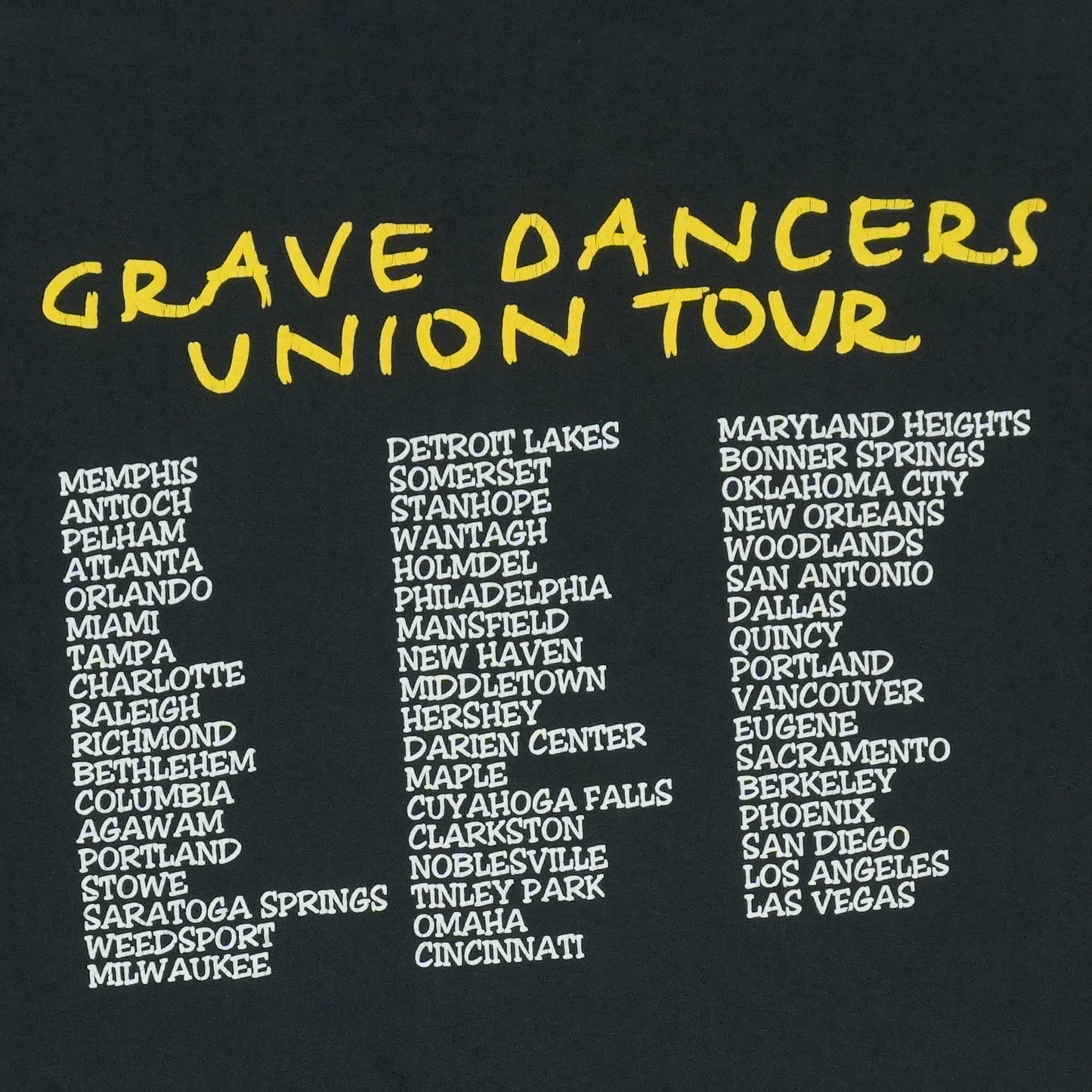1992 Sould Asylum Grave Dancers Union Tour Shirt