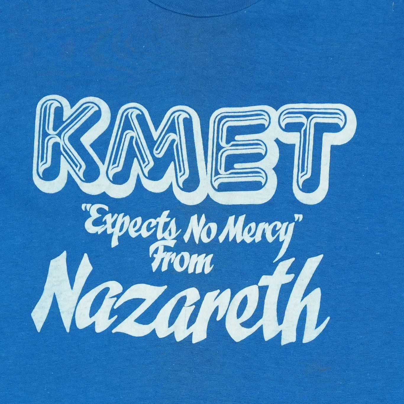 1978 Nazareth No Mercy KMET Los Angeles Promo Shirt