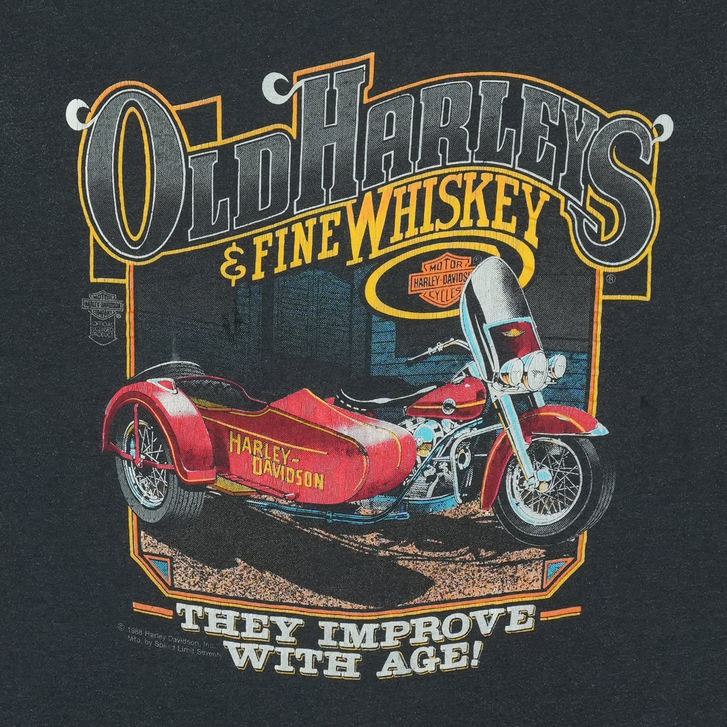 1980s Harley Davidson Fine Whiskey Shirt