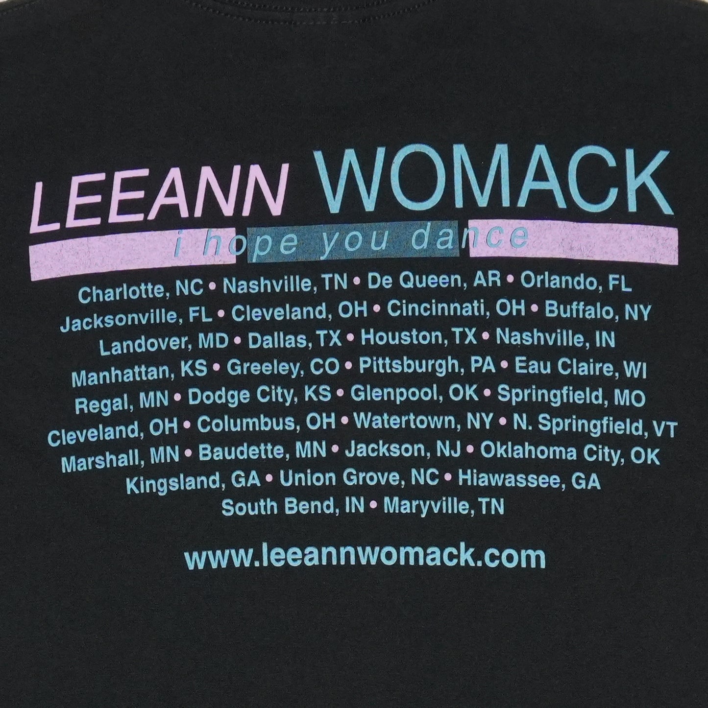 2000 Leeann Womack Tour Shirt