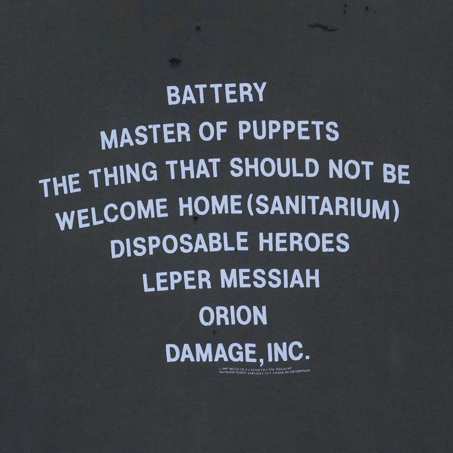 1990s Metallica Master Of Puppets Hoodie