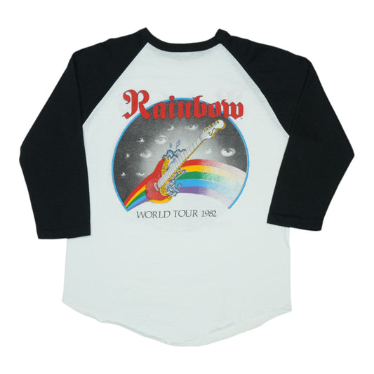 1982 Rainbow Straight Between The Eyes Tour Jersey Shirt