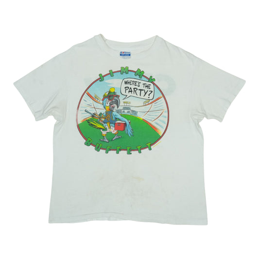 1988 Jimmy Buffett Where's The Party Crew Tour Shirt