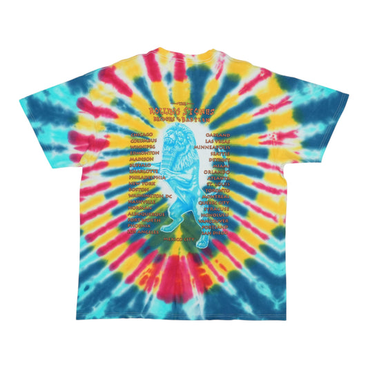 1997 Rolling Stones Bridges To Babylon Tour Tie Dye Shirt
