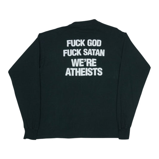 1998 DOA Fuck God Satan We're Atheists Long Sleeve Shirt
