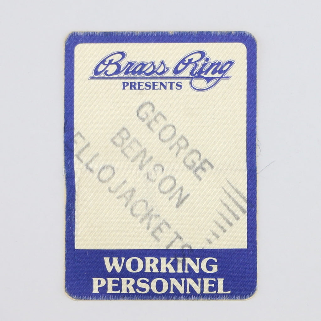 1980s George Benson Backstage Pass