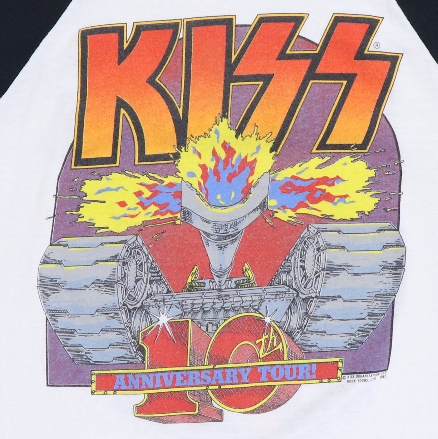 1982 Kiss 10th Anniversary Tour Jersey Shirt